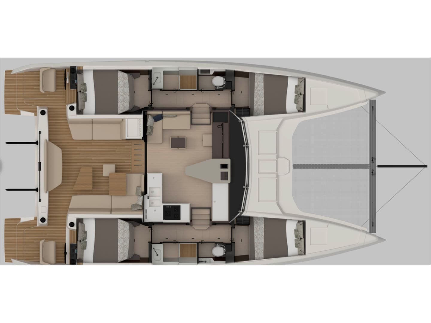 Orion, a 19.5m catamaran for charter in Western Mediterranean